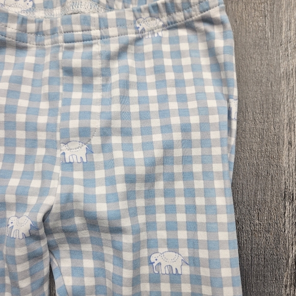 Roller Rabbit Youth PJ Pajama Pants Blue Plaid Size 4 - Picture 3 of 5